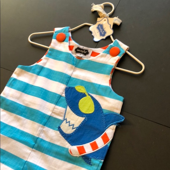 Mud Pie Baby-Boys Shark Shortall. NWT - Picture 11 of 11